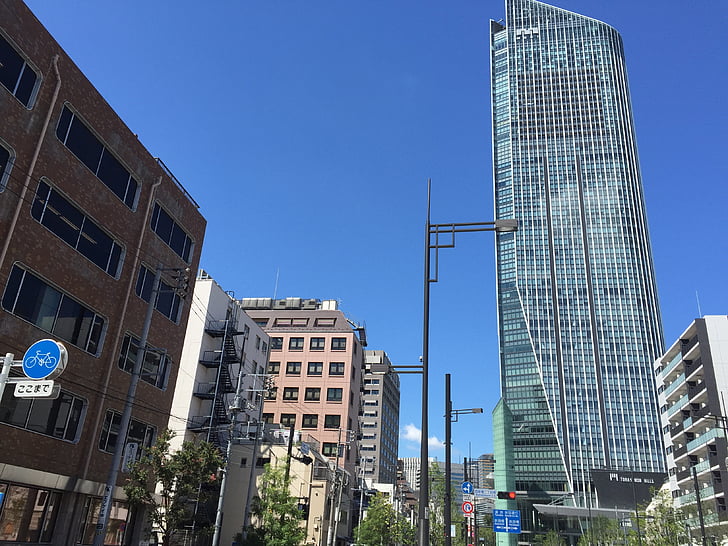 Tokió, Japán, város, Office, Toranomon hills, munkahelyi