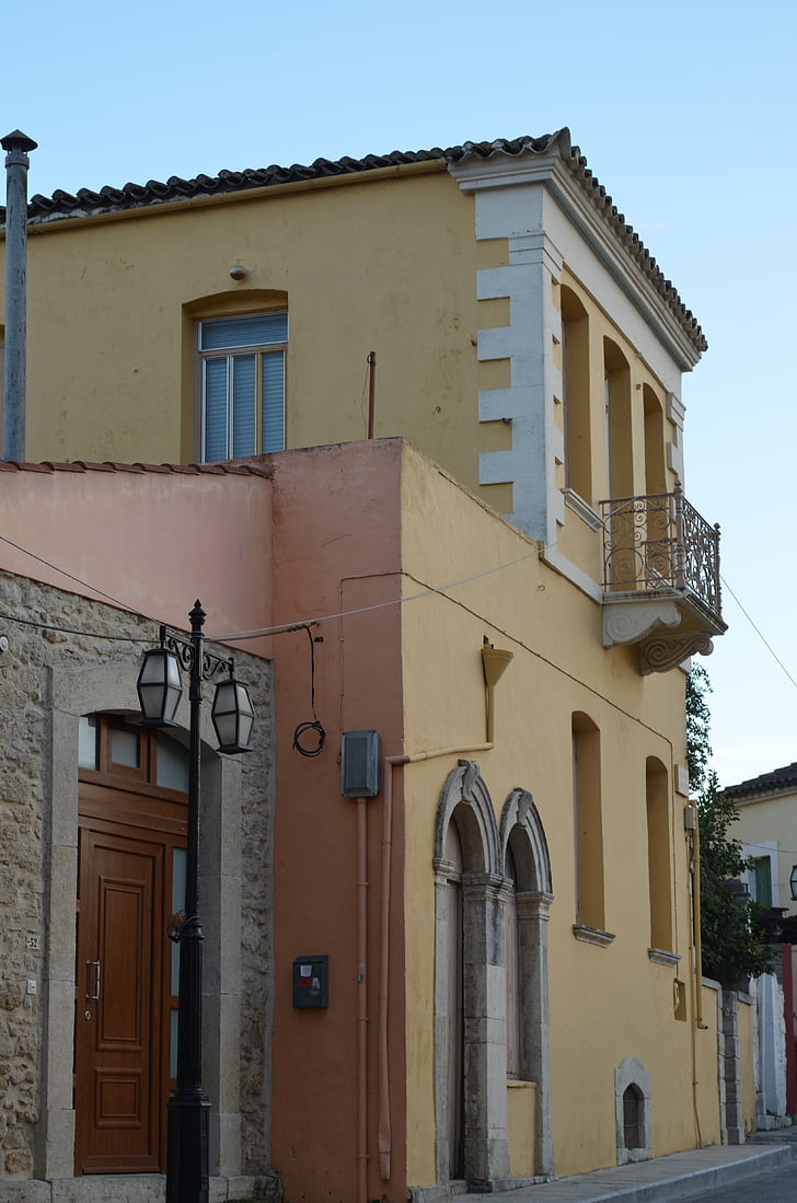 arquitetura, edifício, Creta, Grécia, vila