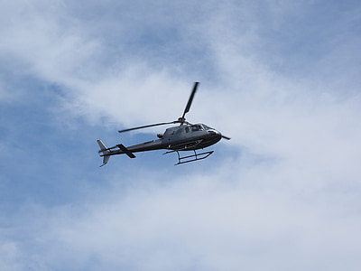 helicóptero, volar, avión, espacio de aire, control de aire