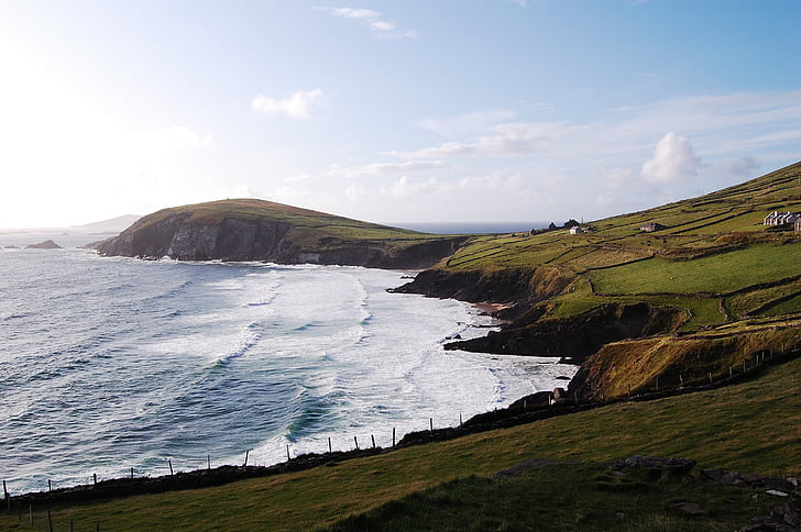 Plaża, Irlandia, morze, Słońce, krajobraz, rezerwacja, Atlantic