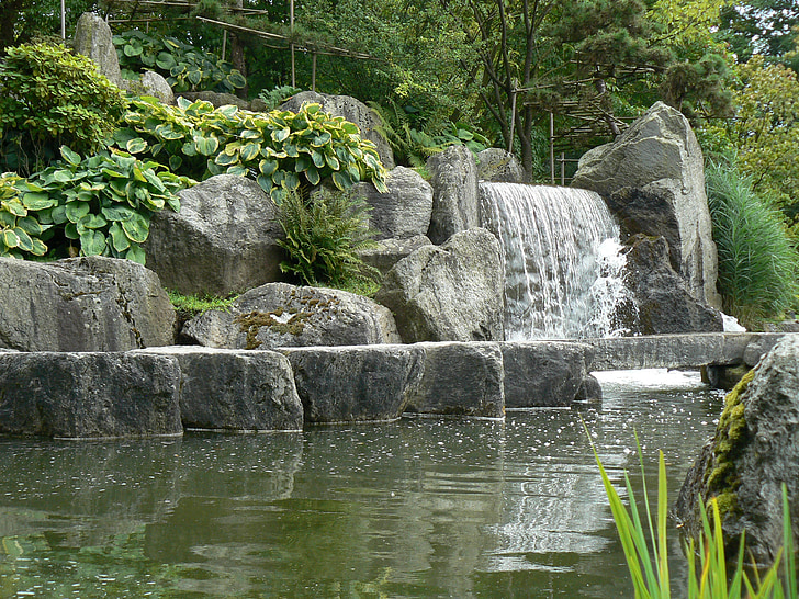 Сад, японский, воды