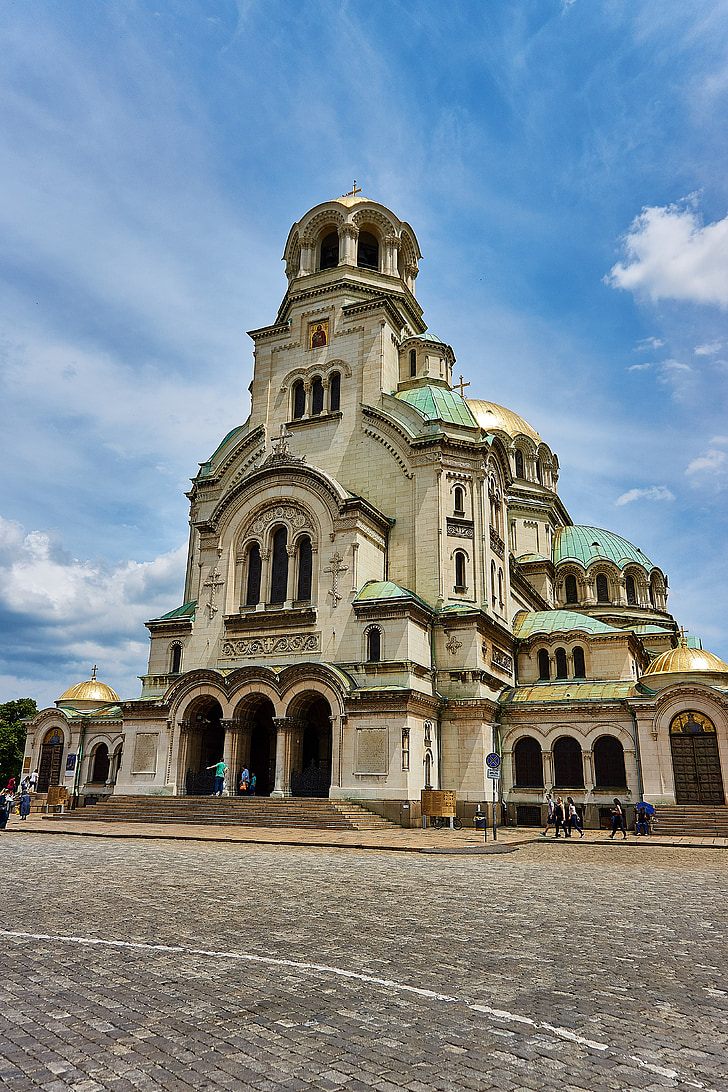Sofia, Bulgarien, Domkyrkan, kyrkan, ortodoxa, Alexander Nevskij-katedralen, religion