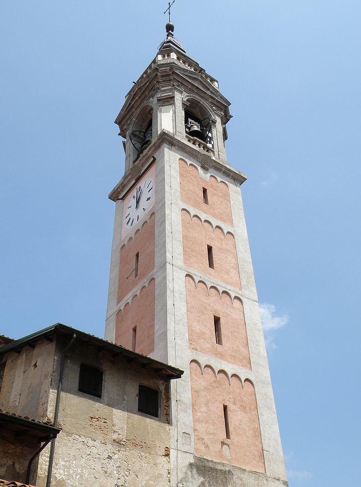 arona, maria vergine, church, tower, steeple, spire, religious