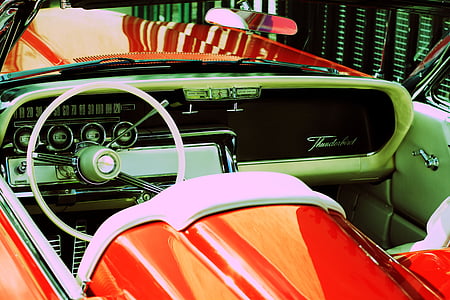 Americana, özel araba, Zamanı, Retro, 50'li, Otomatik, kas araba