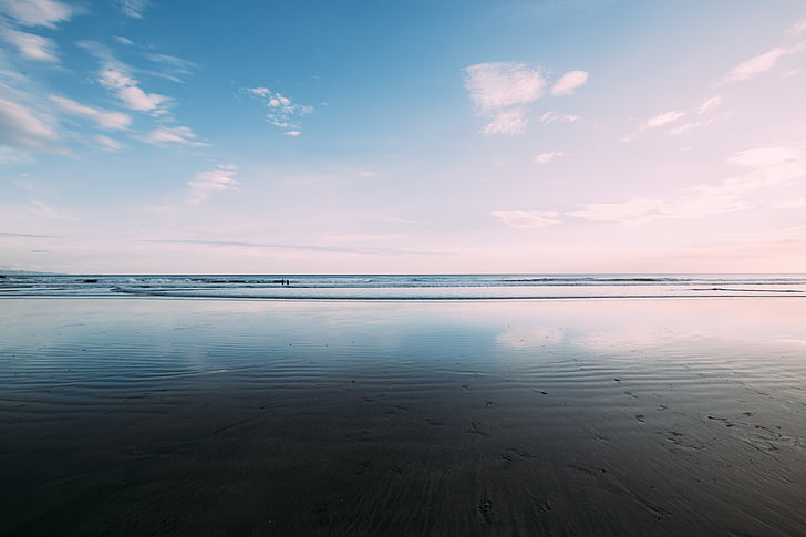 tělo, voda, Délka dne, pláž, oceán, Horizont, reflexe