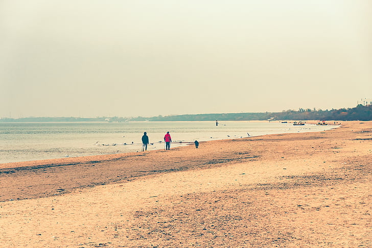 Seashore, cvičenie, cvičenie, zdravé, Beach, fit, more