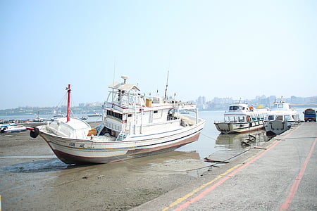 кораб, ниска вода, материал, Тайван