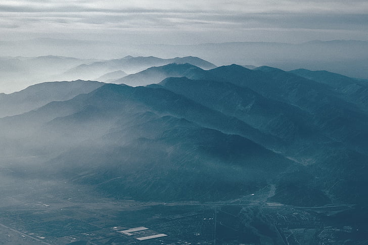 hnědá, hory, Délka dne, Příroda, Krása v přírodě, Scenics, klidné scény