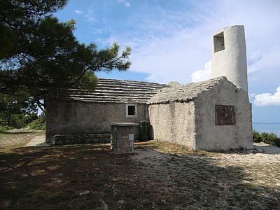 Veli losinj, Nhà thờ, Croatia, Địa Trung Hải, cũ, đảo, thành phố