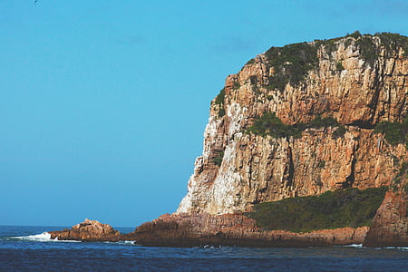 悬崖, 岩石, 海岸, 海岸, 陡峭, 垂直, 石头