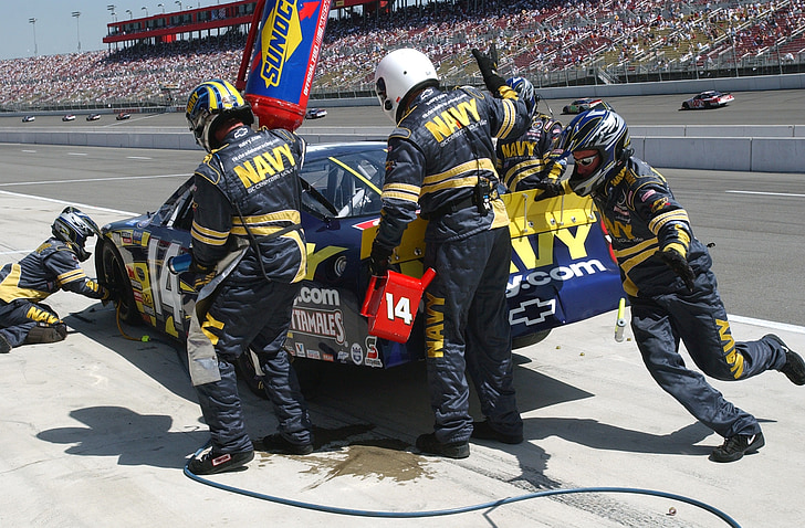 pit crew, NASCAR, dæk, benzin, auto racing, bil, hastighed
