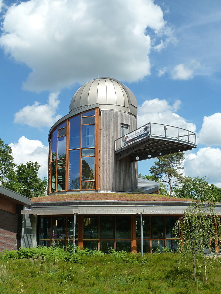 Pusat pengunjung, Sallandse heuvelrug, Taman Nasional, Observatory, astronomi, bangunan, Belanda