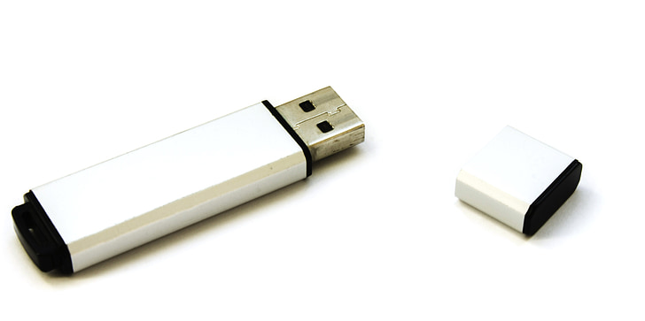 USB-flashdrev, enhed, computertilbehør, på en hvid baggrund, USB, hukommelse, Flash