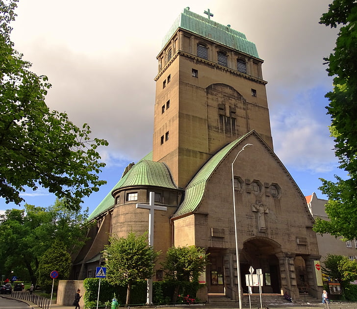 Pologne, Stettin, Herz-jesu-kirche