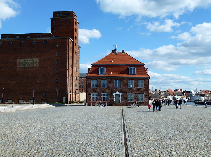 stavbe, Wismar, arhitektura, staro mestno jedro, hanzeatskega mesta, Baltskega morja, hanzeatski
