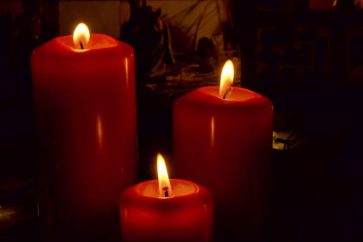 svece, sveču gaismā, liesma, apdegums, noskaņojums, uguns - dabas parādība, dedzināšana