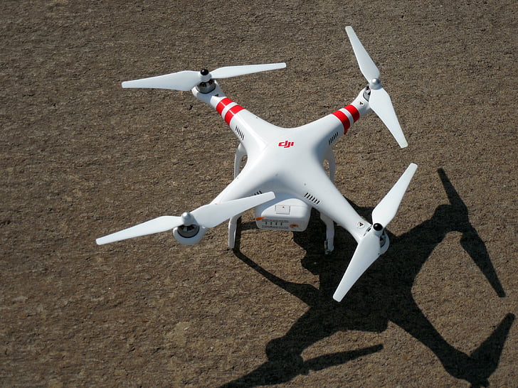 quadrocopter, drone, modèle, nouveau venu, hélice, rotors, mouche