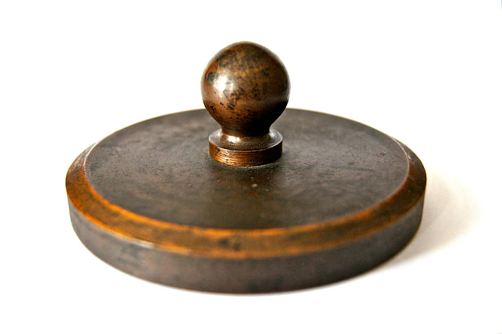 weight, iron, old, historically, letters, paperweight, copper