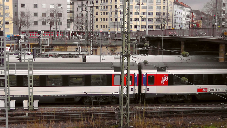 Mainz, Estação Central, carroça, Trem, Estação, Estação Ferroviária de mainz, ponte