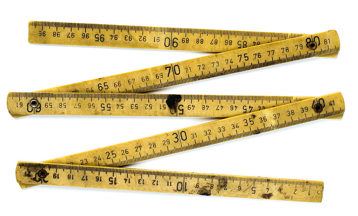 meter, rule, folding, construction, tool, measure, measurement