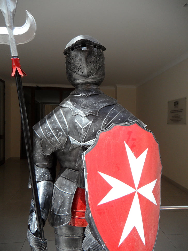 Ridder, Armor, ritterruestung, Malta, ridders, orde van malta, Valletta