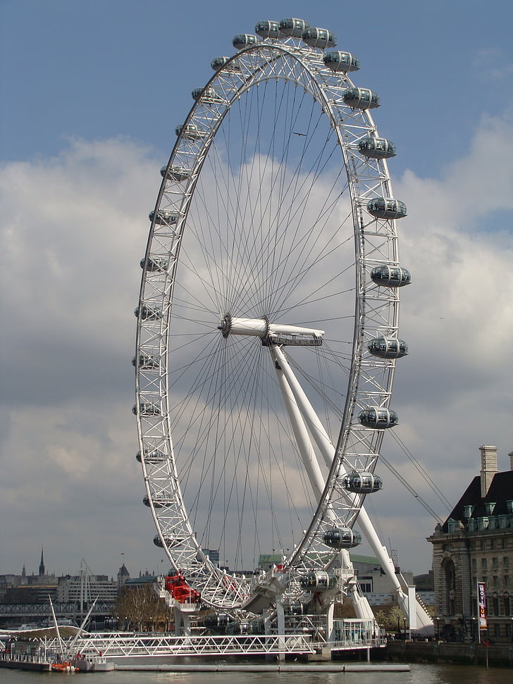 London, Europa, turism, London eye, feta hjul