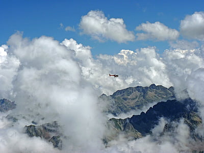 Pyrénées, gorskih, vrh, Francija, Nadmorska višina, visokogorskih, gorske verige