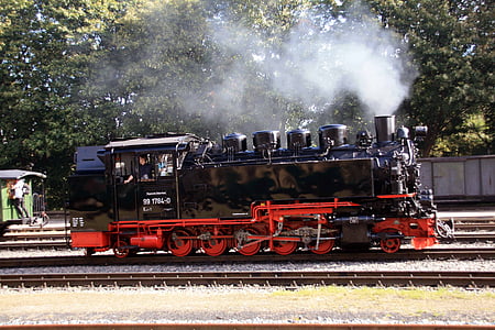 locomotive à vapeur, Rasender roland, résine, chemin de fer