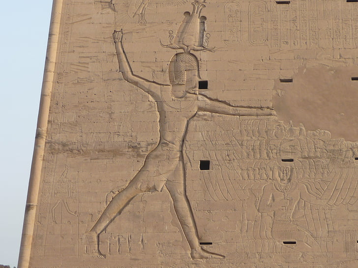 Egypten, tempel av horus, Edfu templet