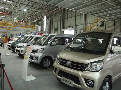 automobile, exposition, Longyan, ryoma nouveau, ligne de production