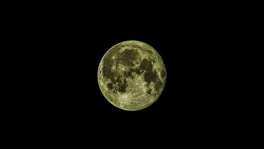 pun mjesec, satelitska, mjesec, noć, Astronomija, lunarni, Nema ljudi