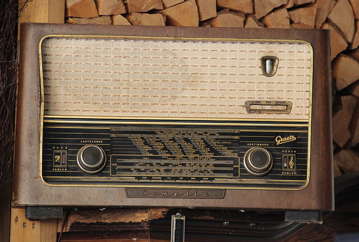 радио, Антик, носталгия, радио устройство, исторически, стар радио, бълха пазар