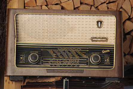 라디오, 골동품, 향수, 무선 장치, 역사적으로, 오래 된 라디오, 벼룩 시장