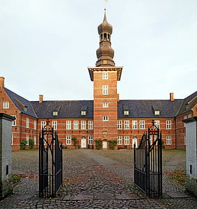 hrad, Husum castle, Holandský renesancie, Schlossmuseum, budova, Rotstein, Nordfriesland