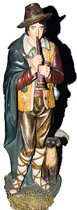 Berger, Figure, crèche de Noël, lit de bébé, religion, Jésus, christianisme