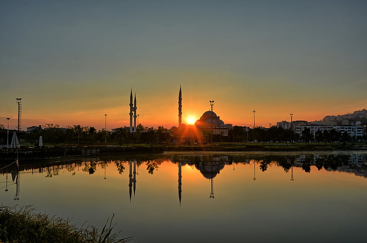 Turkije, beurs, ik cam, zonne-energie, Horizon, zonsopgang, reflectie