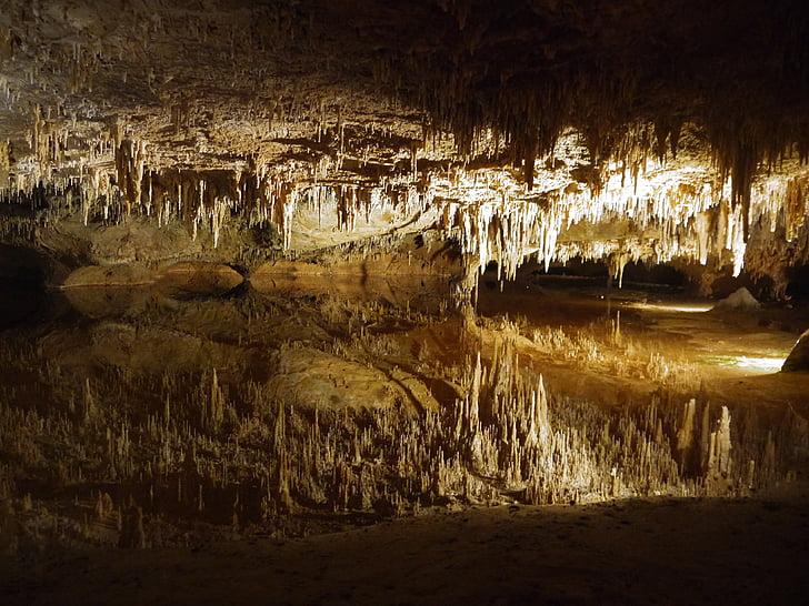 Luray caverns, Pestera, reflecţie, stalactită, Virginia, Statele Unite