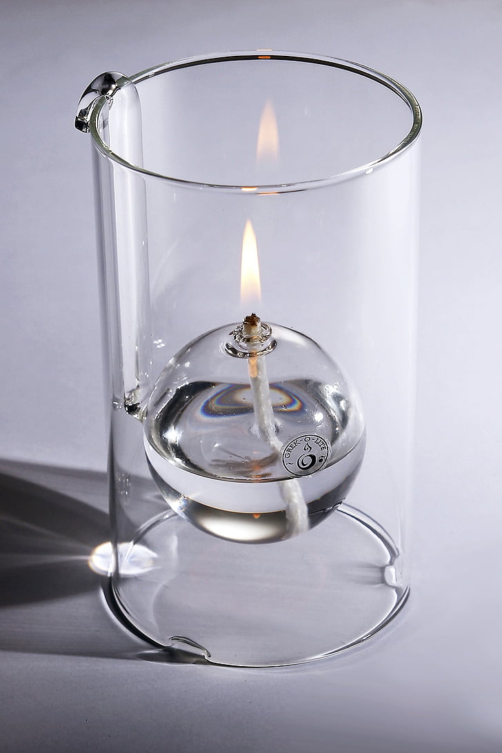 lamp, candles, oil, candle, flame