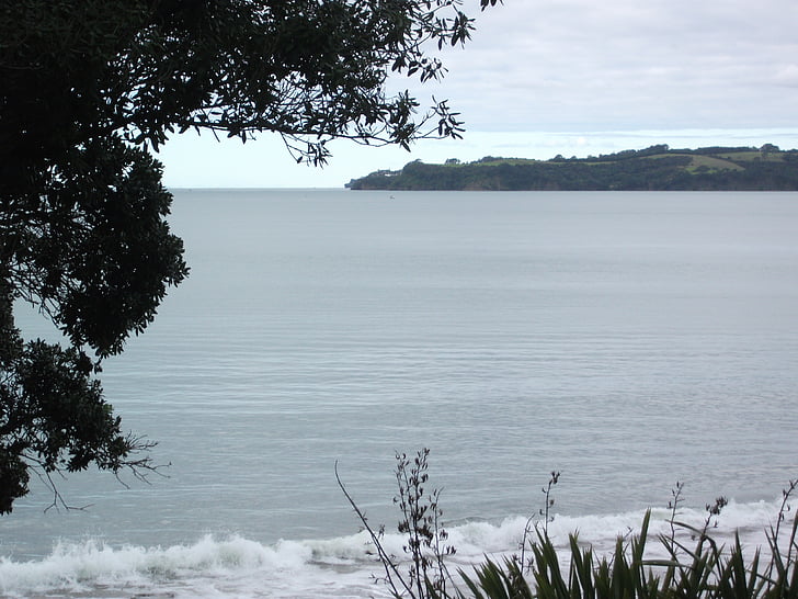 beach, ocean, water