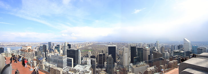 New york city, Panorama, New york city skyline, NYC, vue, toits de la ville