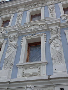 vindue, arkitektur, facaden af den