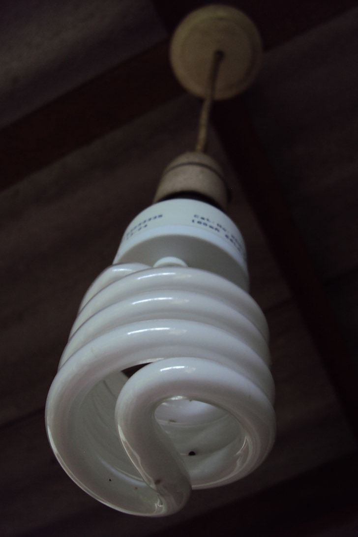 CFL bulb, licht, lamp, energie, elektriciteit, fluorescerende, technologie