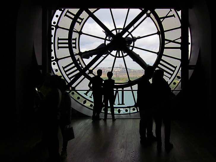 Musée d'orsay, ur, Paris, Museum, Frankrig, Orsay, time