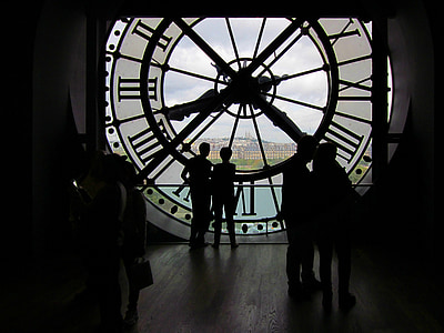 Muzeum Orsay, zegar, Paryż, Muzeum, Francja, Orsay, godziny