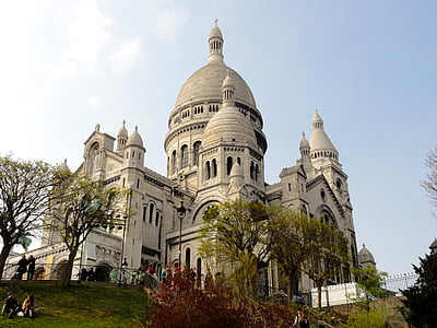 Paryż, Bazylika, Sacre coeur, Montmartre, Dom modlitwy, Kościół, Francja