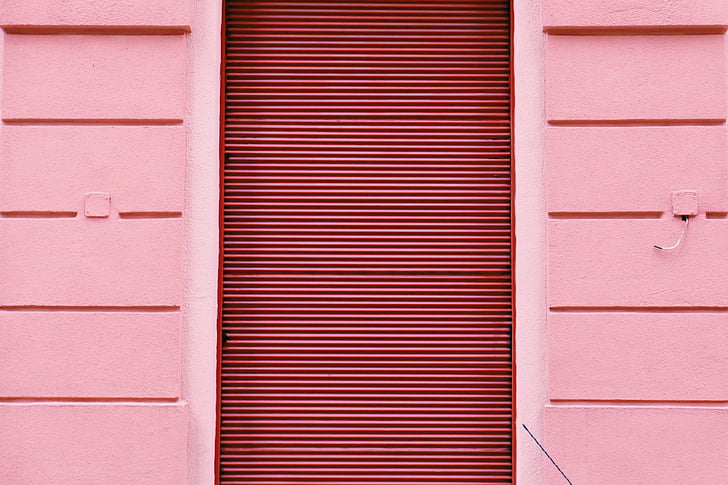 rožinė, sienos, dailylentės, raudona, Architektūra, langas, pastato išorė