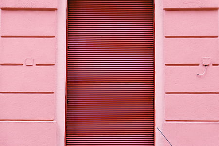 rosa, pared, revestimiento, rojo, arquitectura, ventana, exterior del edificio