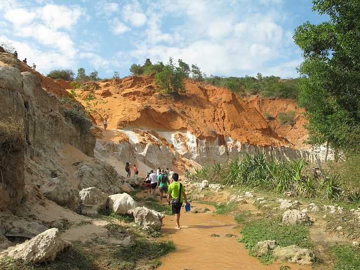 Vietnam, poušť, promenáda
