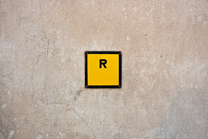 r, ženklas, simbolis, tekstas, piktograma, informacija, abėcėlė