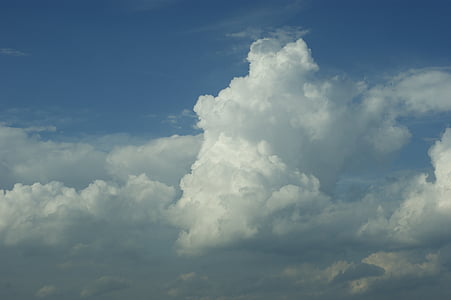 bulutlar, güzel bulutlar, Mavi gökyüzü, mavi, güzel, puslu, bulut - gökyüzü